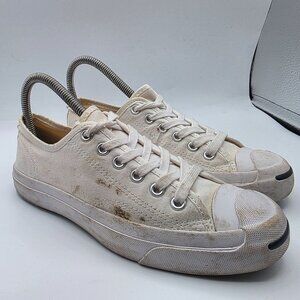 Converse Jack Purcell Ox Womens Size 6 Triple White Shoes Casual Walking 1Q698